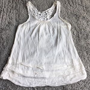 Anthropologie White Tank Top